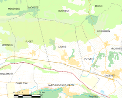 Map commune FR insee code 84065